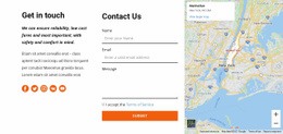 Get in touch template - Html Code Example by Nicepage