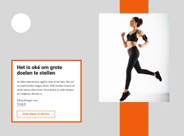 Grote Hardloopdoelen - HTML Web Page Builder