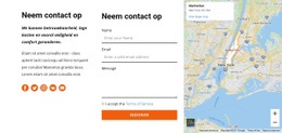 Neem Contact Op Sjabloon - Responsieve Websitesjablonen