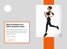 Grandes Objetivos De Corrida - Belo Design De Site