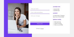 Kontaktujte Nás S Tvarem A Obrázkem – Rozvržení Webových Stránek HTML