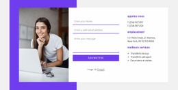 Contactez-Nous Avec Forme Et Image - Modèle HTML5 À Télécharger Gratuitement