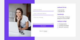 Skontaktuj Się Z Nami Z Kształtem I Wizerunkiem - Układ Strony HTML