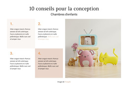 10 Conseils Pour Concevoir Les Chambres Des Enfants : Modèle De Site Web Simple