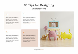 HTML5 Responsive For Children'S Rooms