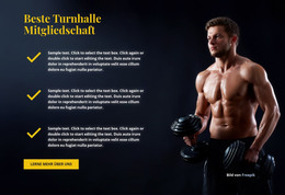 Beste Mitgliedschaft Im Fitnessstudio - Einfache HTML-Vorlage