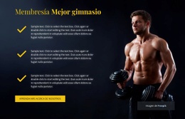 HTML5 Responsivo Para Mejor Membresía De Gimnasio