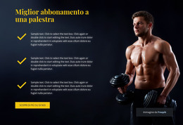 Miglior Abbonamento A Una Palestra - Modello HTML Semplice