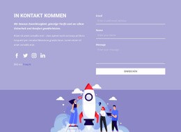 Exklusive HTML5-Vorlage Für Kontaktformular Text Und Bild