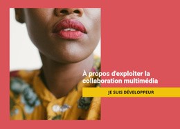 À Propos De Notre Collaboration : Modèle De Site Web D'Une Seule Page
