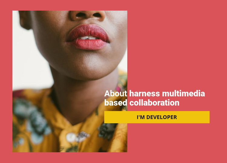 About our collaboration Homepage Design