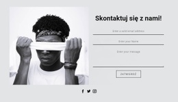 Skontaktuj Się Z Nami I Ikony Społecznościowe - Szablony Witryn Internetowych