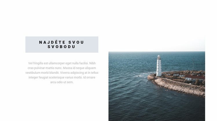 Najděte svou svobodu Téma WordPress