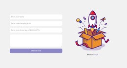 Kontaktformular Und Bild - Responsives Website-Design