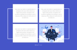 Drei Texte Und Ein Bild – Kostenloses Website-Mockup