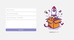 Contactformulier En Foto Gratis Sjabloon