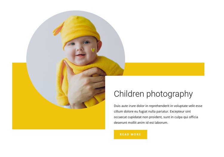 Dětský fotograf Html Website Builder