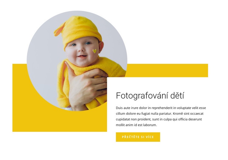 Dětský fotograf Šablona HTML