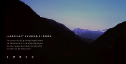 Ein Exklusives Website-Design Für Bergschlucht