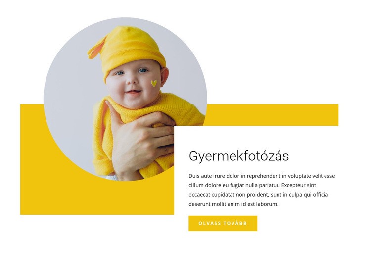 Gyermekfotós WordPress Téma