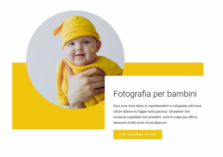 Fotografo per bambini Modello HTML5
