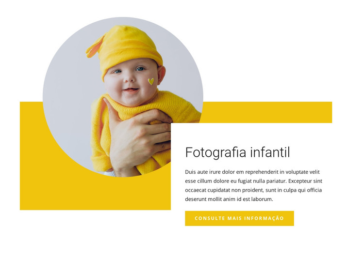 Fotógrafo infantil Modelo HTML
