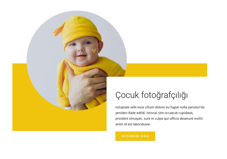 Çocuk fotoğrafçısı HTML Şablonu