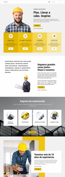 Proyectos De Construcción - Plantillas De Diseño De Sitios Web