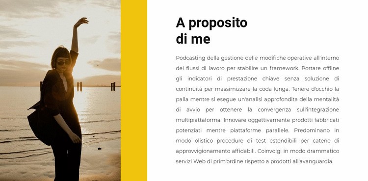 Informazioni sulla guida di viaggio Mockup del sito web