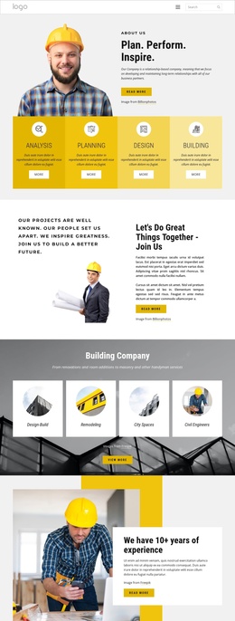 Building Projects - Professional Joomla Template