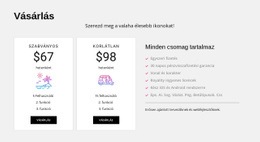 Szabványos És Korlátlan Tervek - HTML Websablon