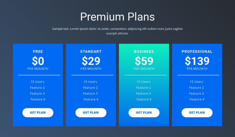 Value-based pricing HTML Template