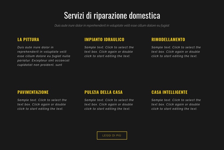 Servizi residenziali Progettazione di siti web