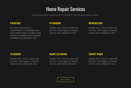 CSS Layout For Residential Services