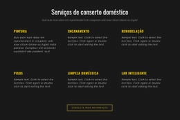 Serviços Residenciais - Construtor De Sites Responsivos