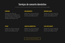 Serviços Residenciais - HTML Designer