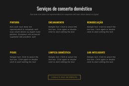 Layout CSS Para Serviços Residenciais