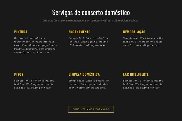 Serviços residenciais Tema WordPress