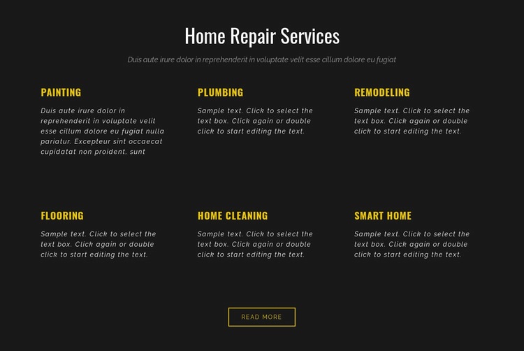 Residential services Webflow Template Alternative