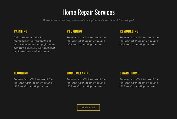 Residential services Website Design