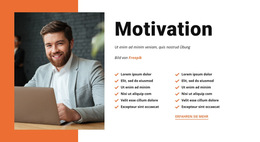 Motivieren Sie Ihre Mitarbeiter – Fertiges Website-Design