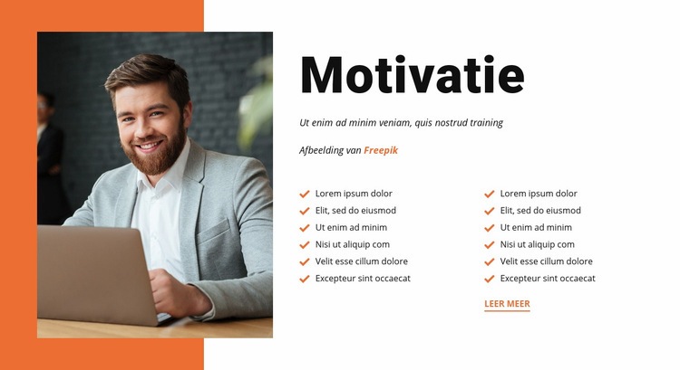 Motiveer uw medewerkers Website ontwerp