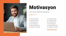 Çalışanlarınızı Motive Edin - Joomla Teması