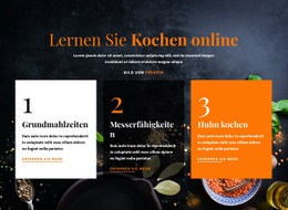 Kochen Lernen Online - Schöne HTML5-Vorlage