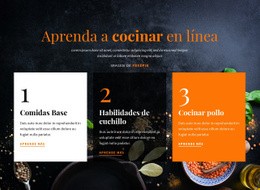 Impresionante Diseño Web Para Aprende A Cocinar En Línea
