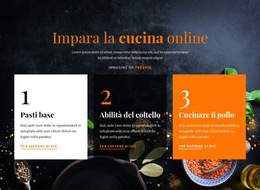 Impara A Cucinare Online - Modello HTML5 Reattivo