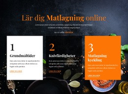 Lär Dig Matlagning Online Gratis CSS-Webbplatsmall