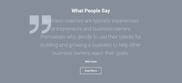 Client Testimonials And Reviews Simple CSS Template