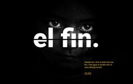 El Fin - Free HTML Website Builder