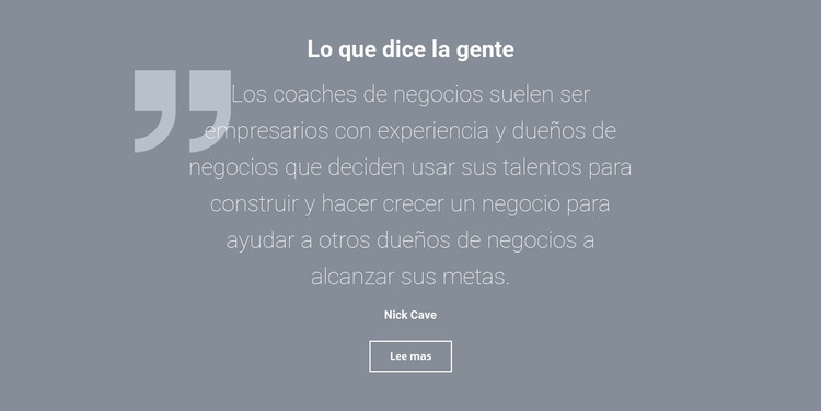 Testimonios y reseñas de clientes Creador de sitios web HTML